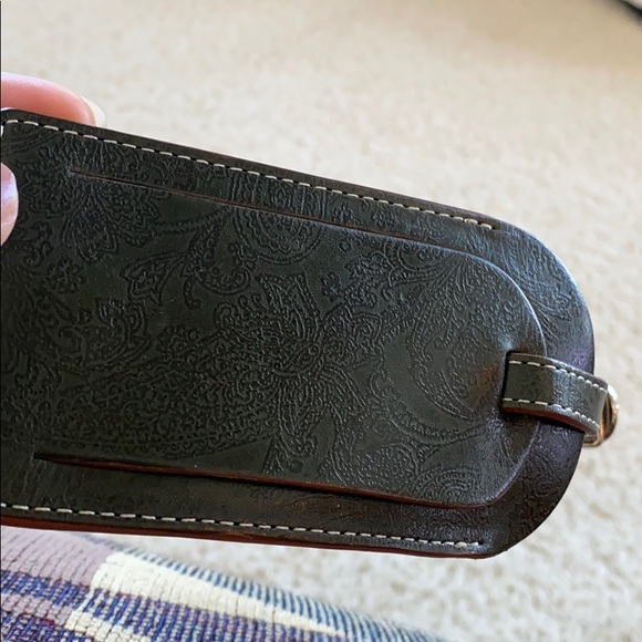 COLE HAAN genuine leather luggage tag - Picture 7 of 7